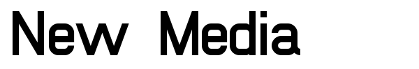 New Media font preview